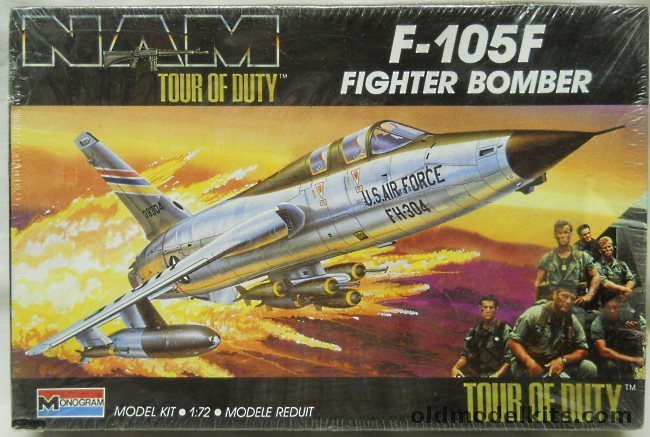Monogram 1/72 North American F-105F Fighter Bomber 'NAM Tour of Duty', 5450 plastic model kit